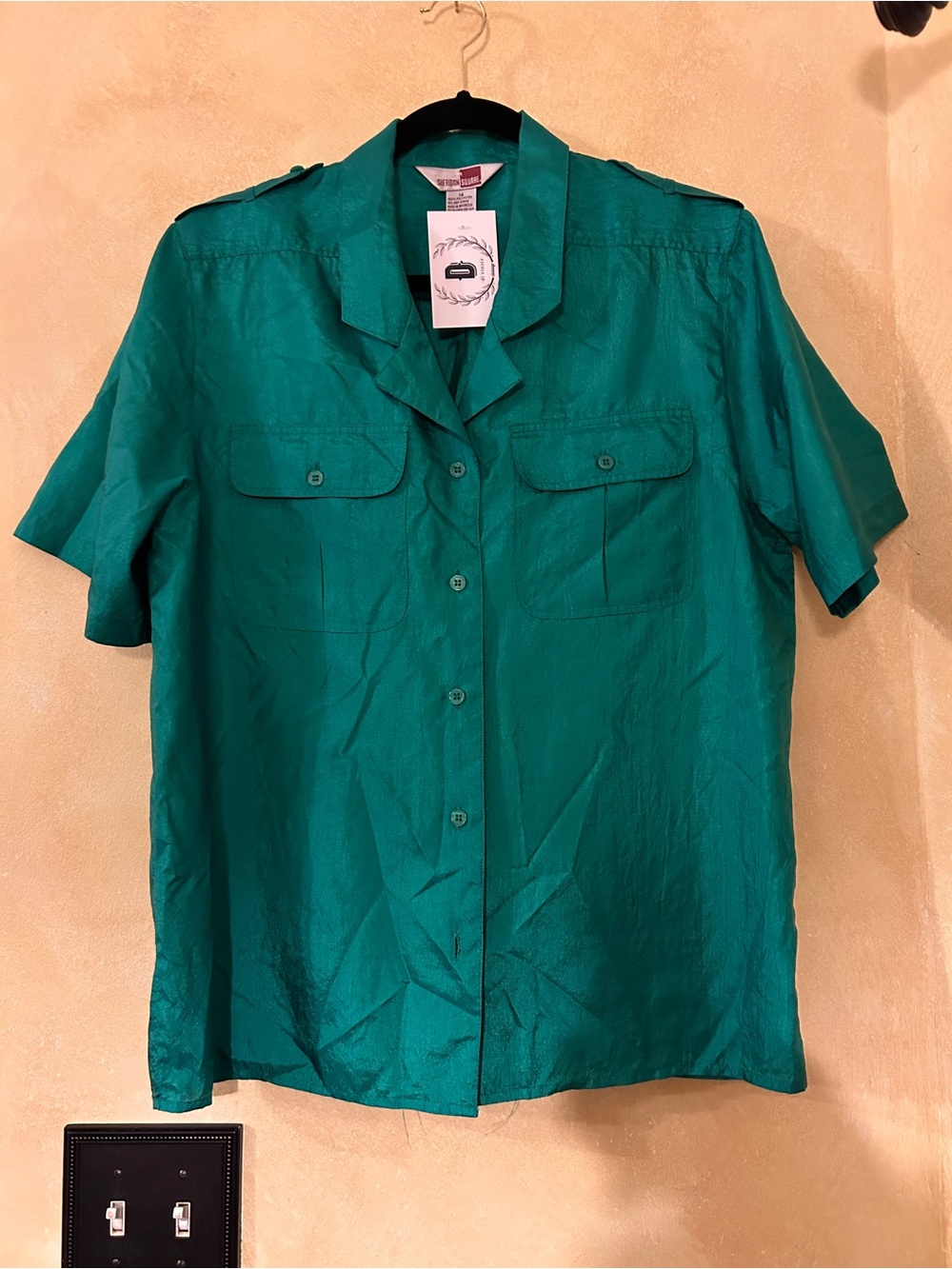 Men's Short-Sleeve Camp Shirt in Teal